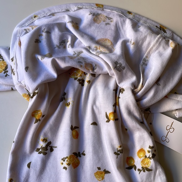 2/$30 Jessica Simpson Yellow Lemon Easy Match Middle Snap One Piece Size 3-6M - Picture 7 of 15